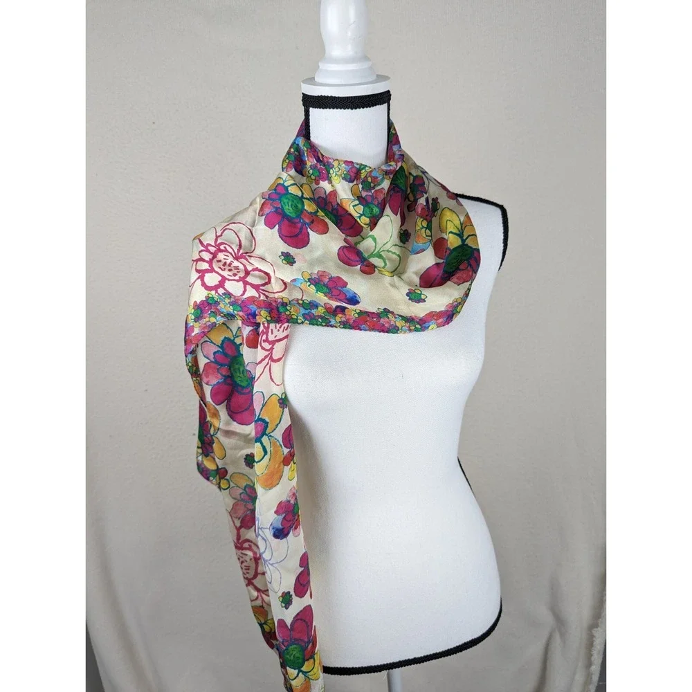 Floral Scarf Children's Cancer Center Child Designed Rectangle 64x14‎